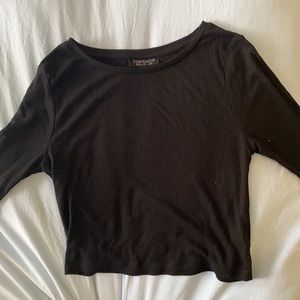 TopShop Long Sleeves Crop Top
